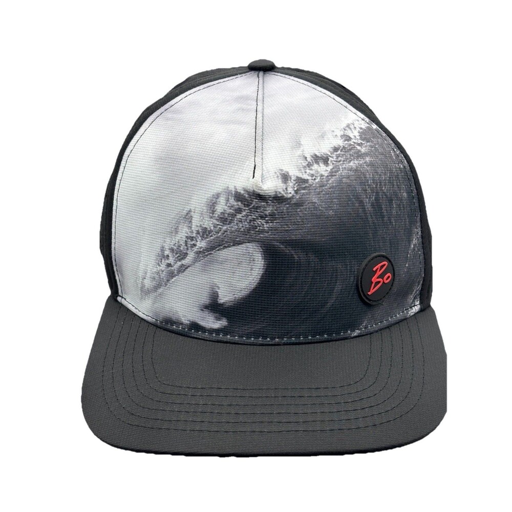 Biion Footwear Snapback Hat - Hawaii Palm Tree & Flamingo Print - White Golf Cap